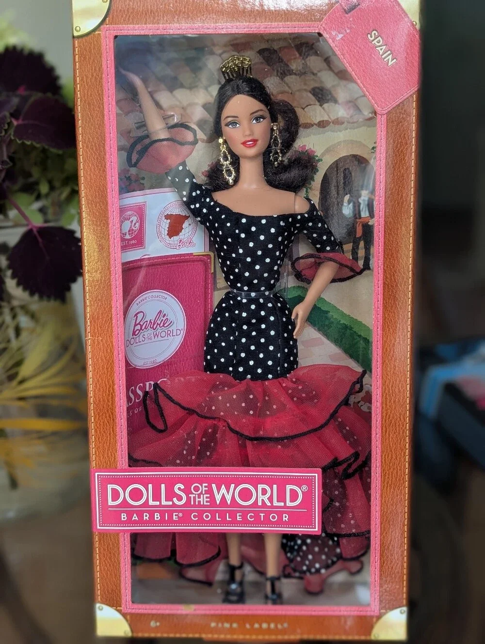 Two NIB Barbie Dolls of the World Pink Label. Spain & China.